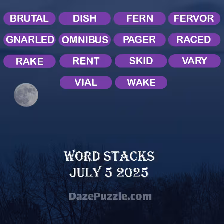 word stacks july 5 2025