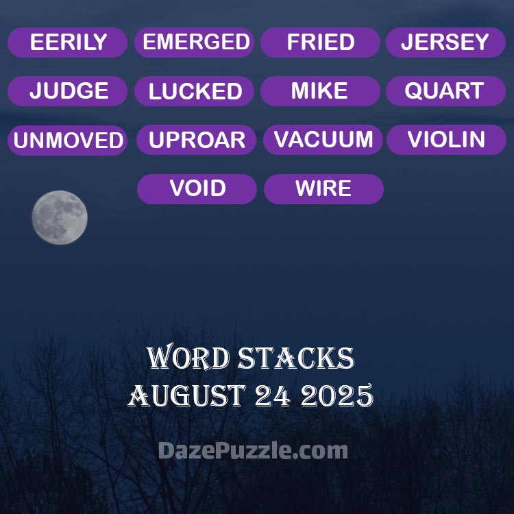 word stacks august 24 2025