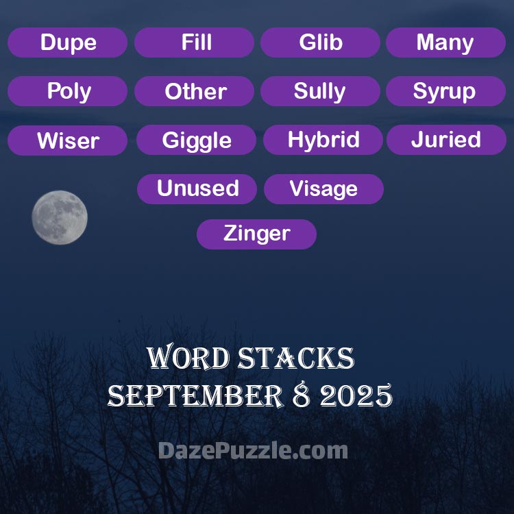 word stacks september 8 2025