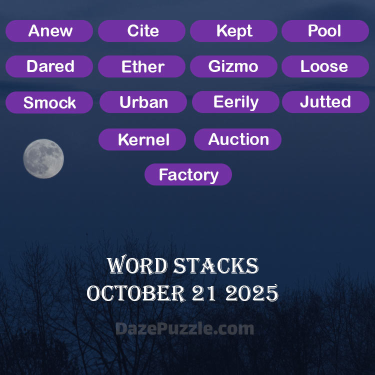 word stacks october 21 2025
