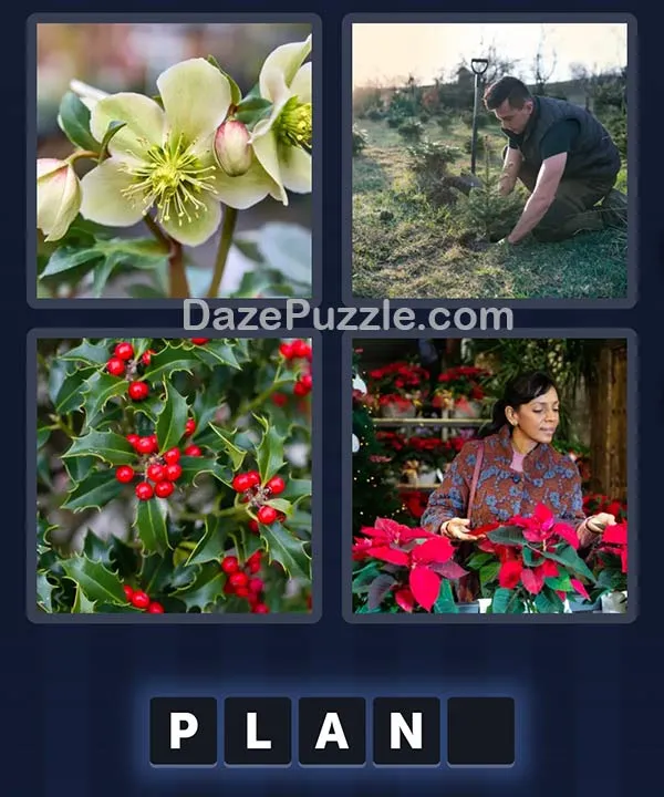 4 Pics 1 Word daily puzzle pictures