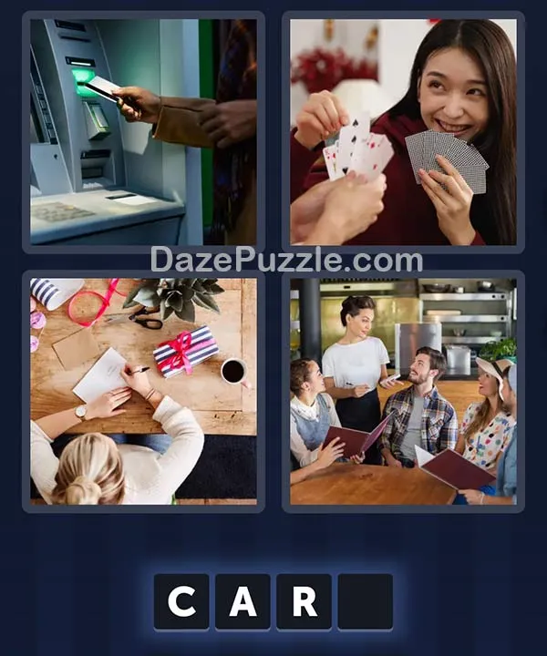 4 Pics 1 Word daily puzzle pictures