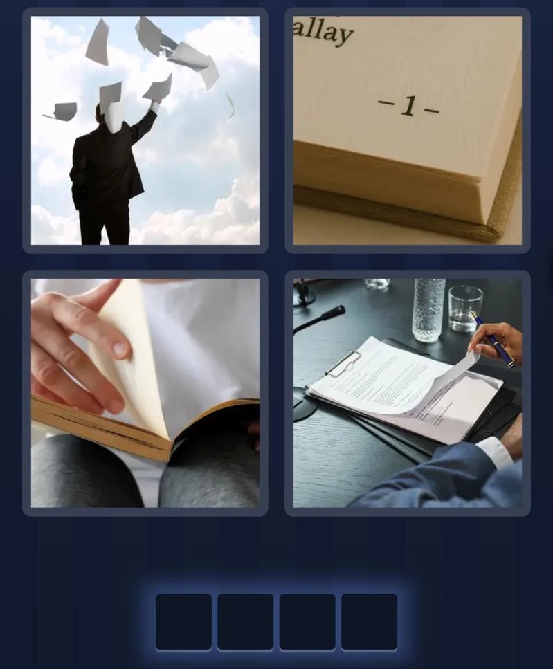 4 Pics 1 Word daily puzzle pictures