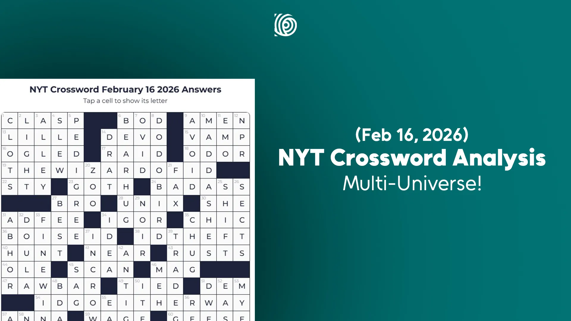 NYT Crossword analysis Feb 16