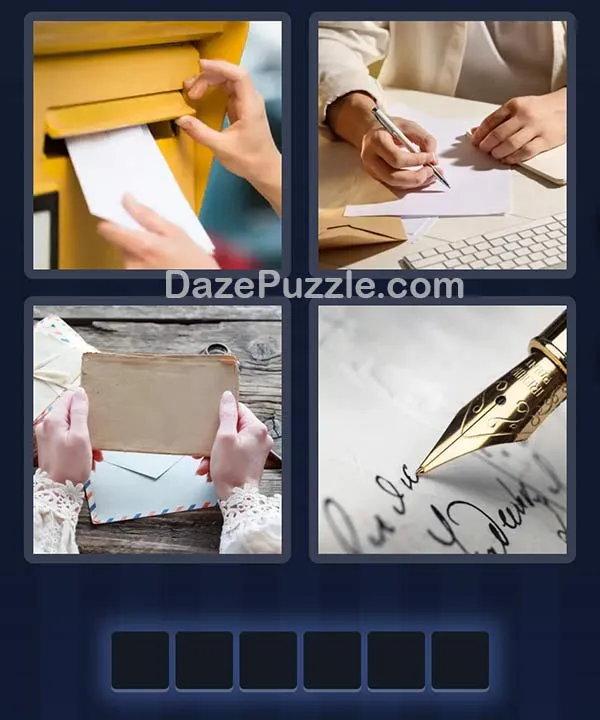 4 Pics 1 Word daily puzzle pictures