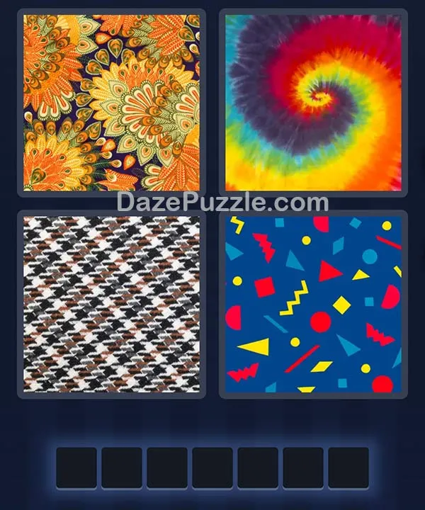 4 Pics 1 Word bonus puzzle pictures