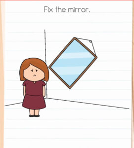 Brain Test Level 607 Fix the mirror - Fix the mirror.