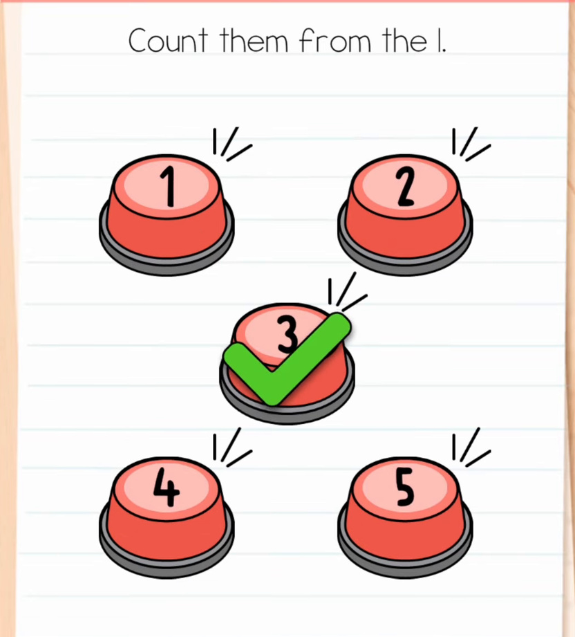 Brain Test Level 608 - Brain Test Level 608 Buttons Counted Green Check