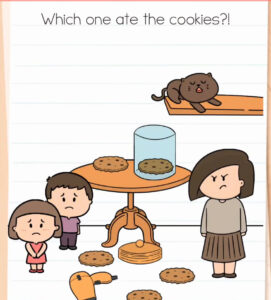 Brain Test Level 610 - Which one ate the cookies