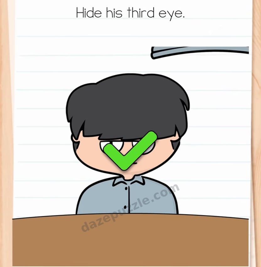Brain Test Level 563 answer with the third eye hidden and green check