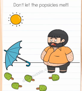 Brain Test Level 564 Do not let the popsicles melt puzzle