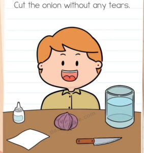 Brain Test Level 565 Cut the onion without tears puzzle