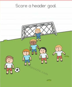 Brain Test Level 568 Score a header goal puzzle