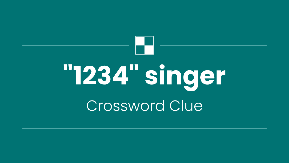 "1234" singer