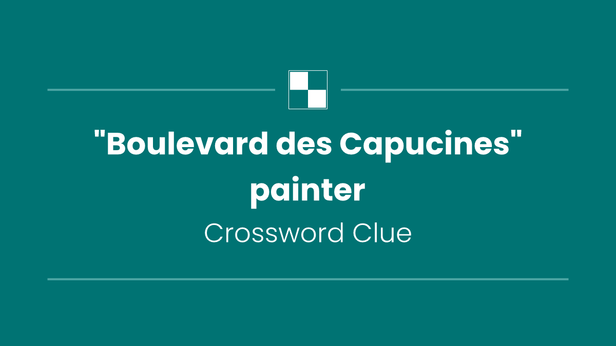 "Boulevard des Capucines" painter