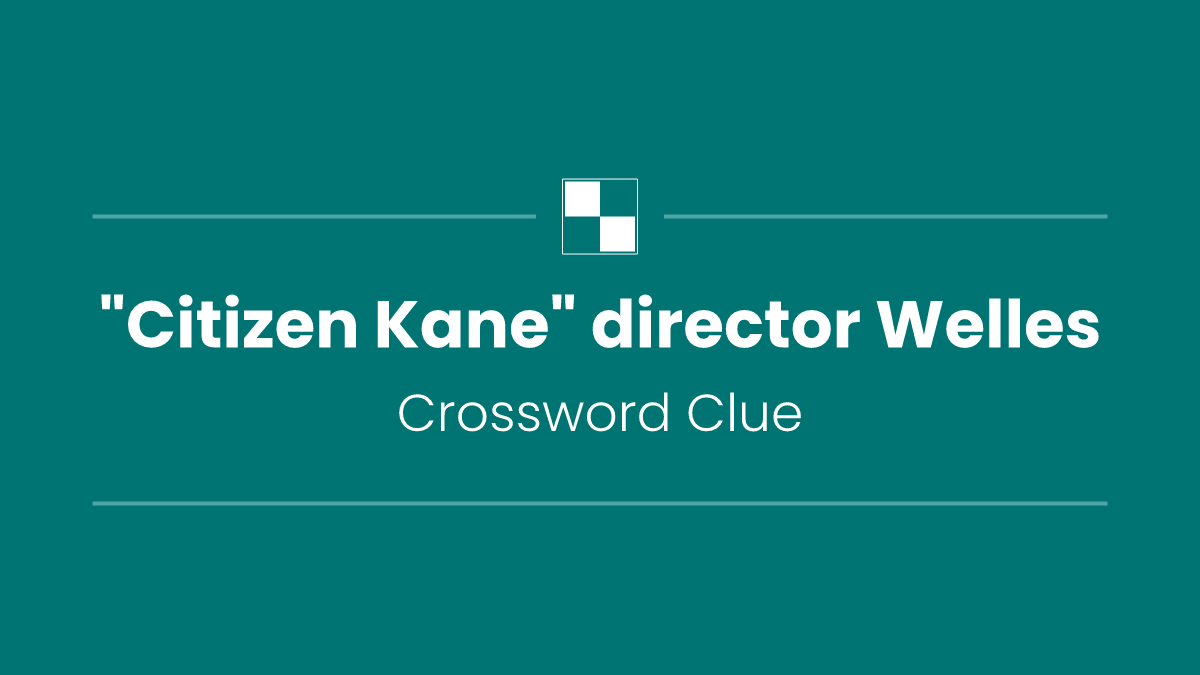 "Citizen Kane" director Welles