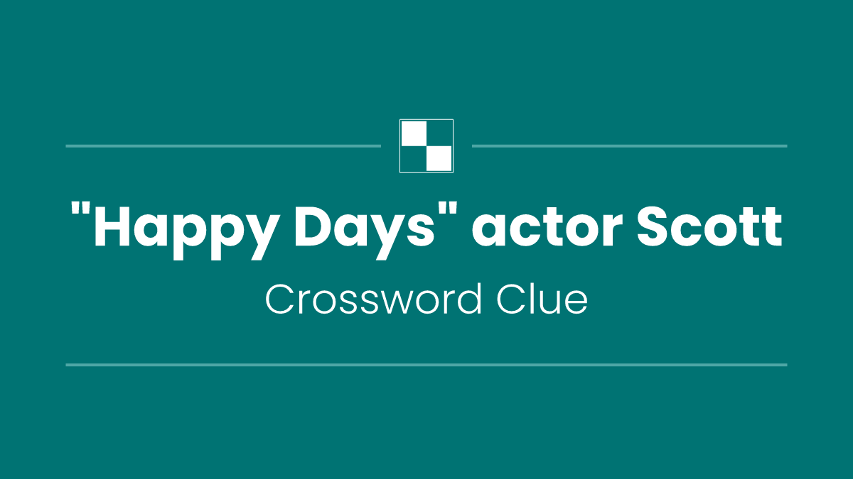 "Happy Days" actor Scott