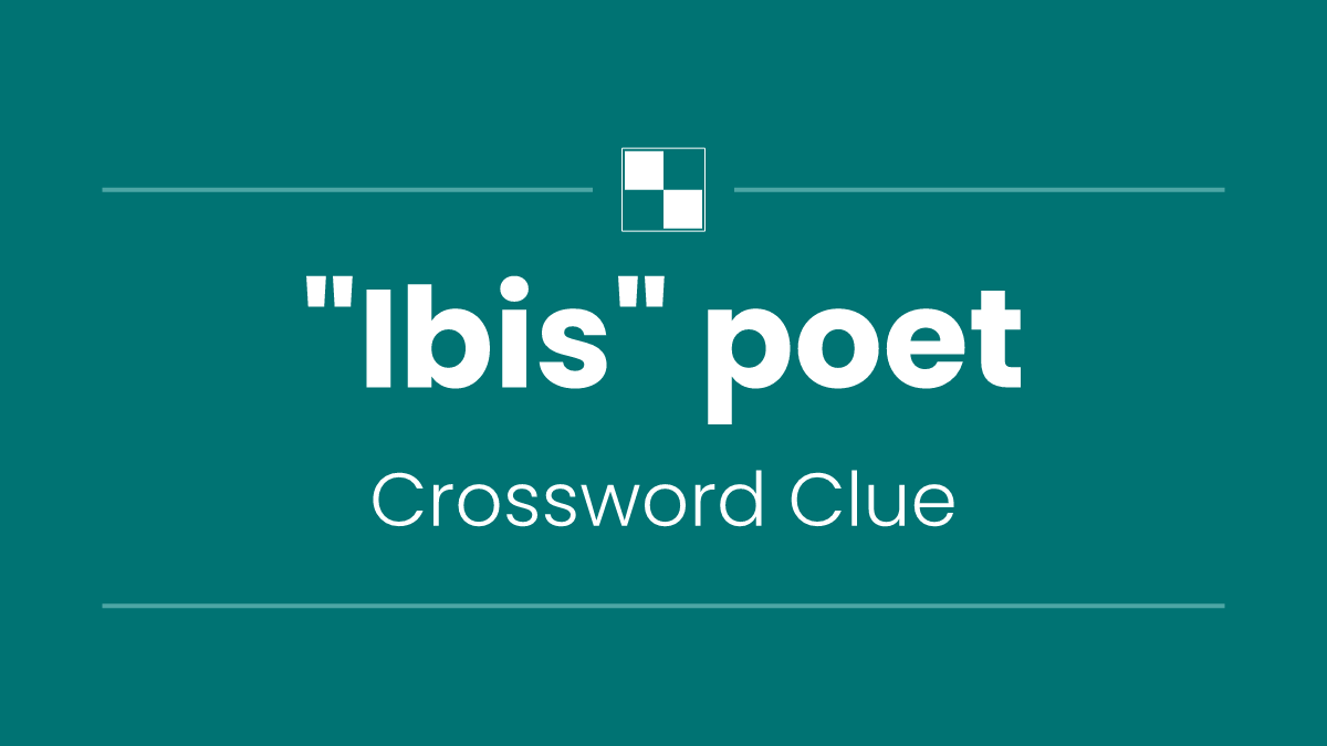 "Ibis" poet