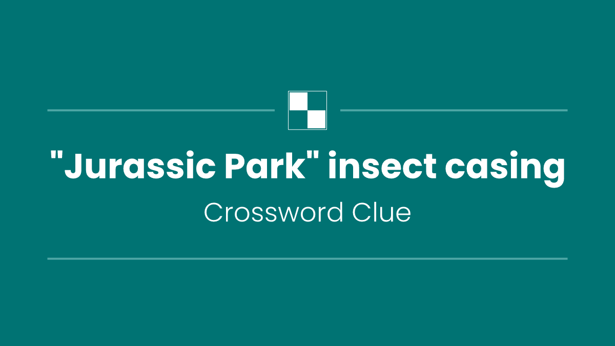 "Jurassic Park" insect casing
