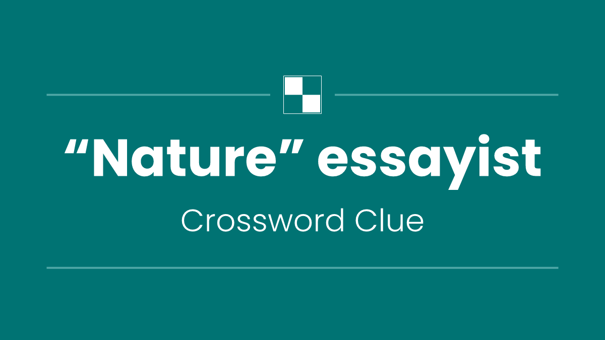 “Nature” essayist