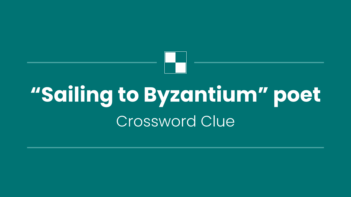 “Sailing to Byzantium” poet