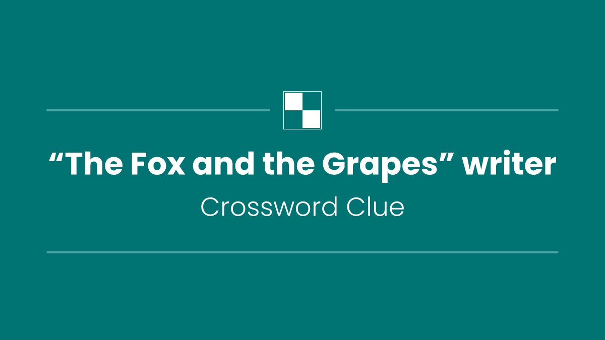 “The Fox and the Grapes” writer