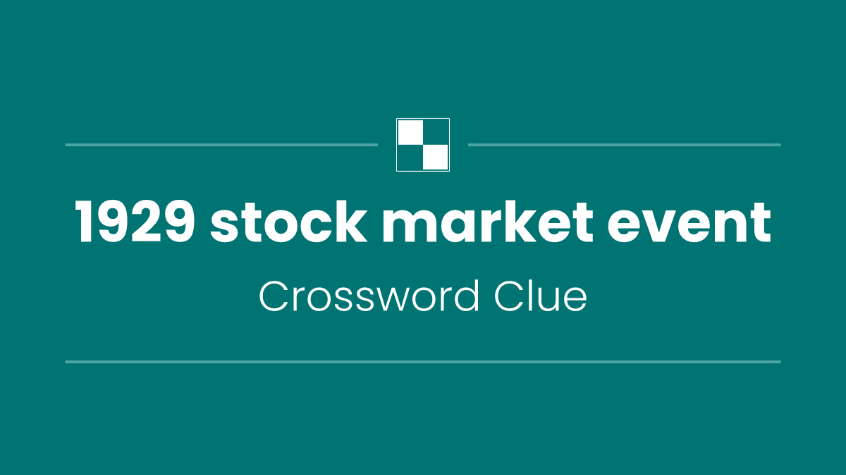 1929 stock market event
