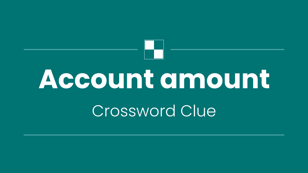 Account amount