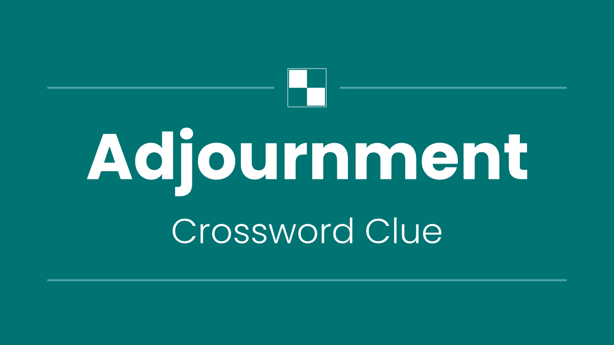 Adjournment