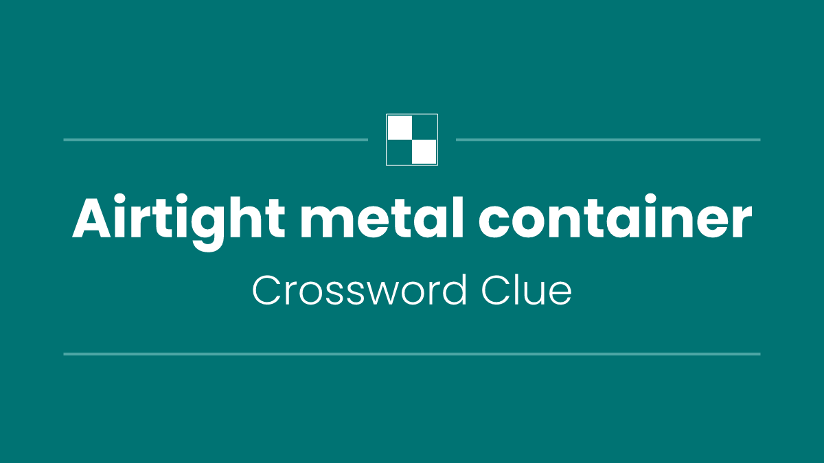 Airtight metal container