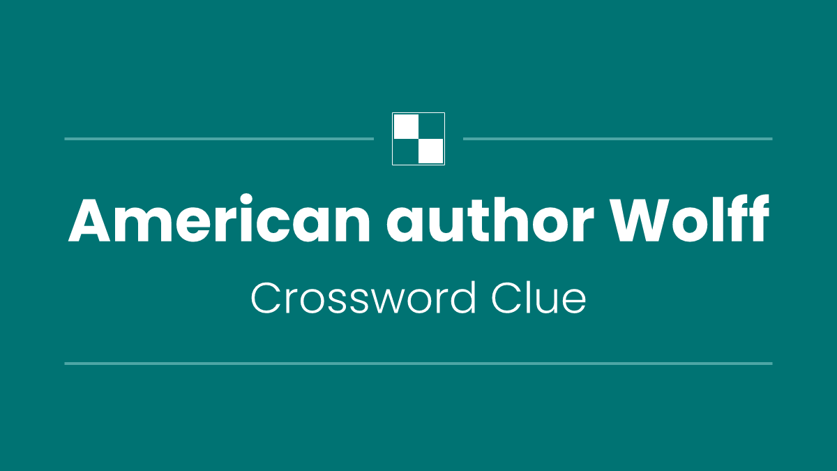 American author Wolff