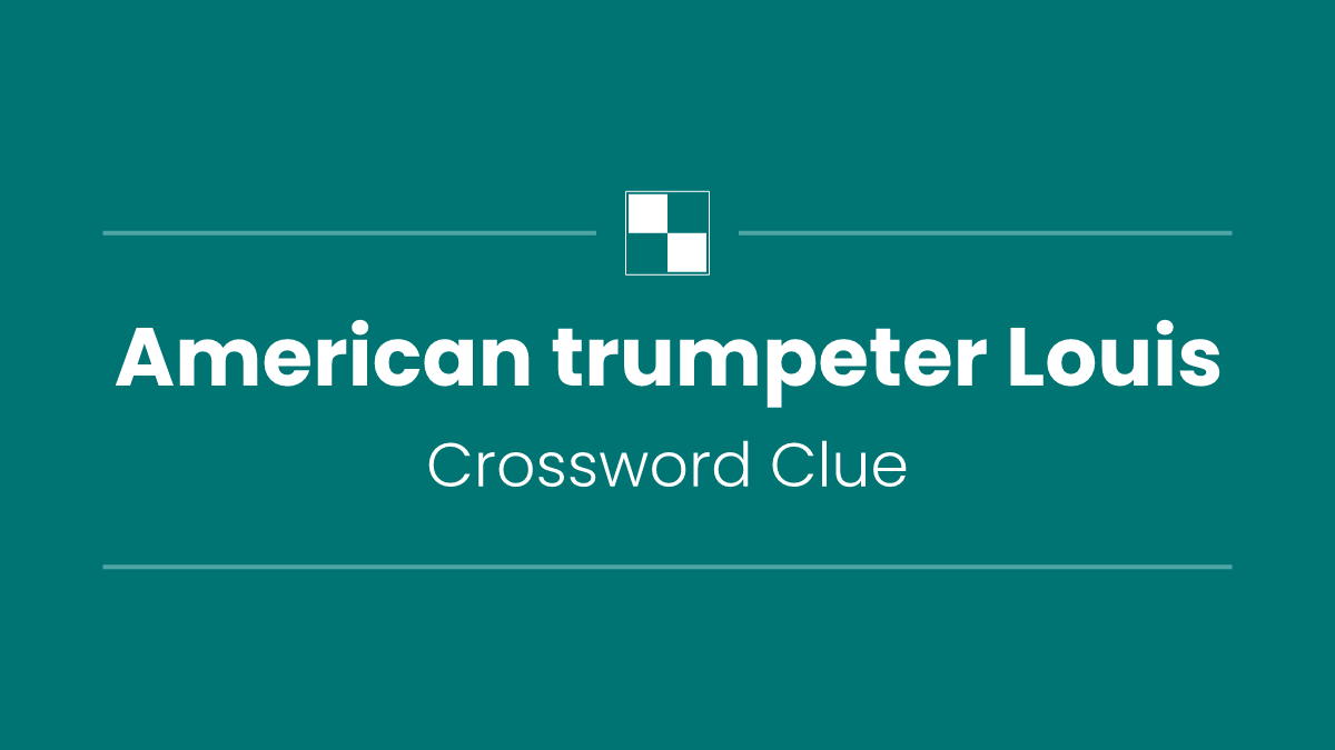 American trumpeter Louis