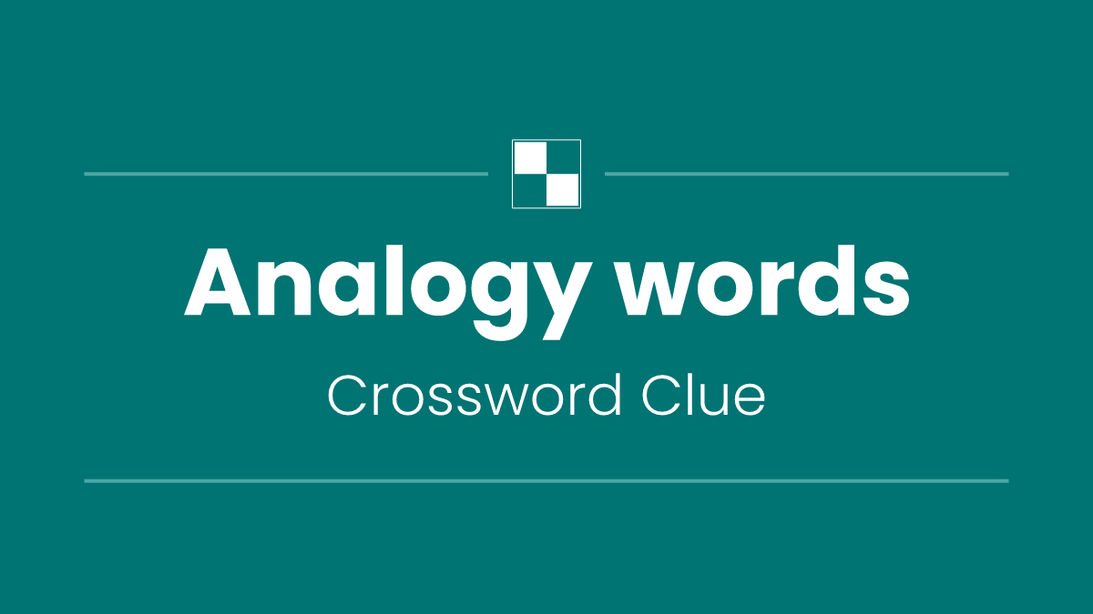 Analogy words