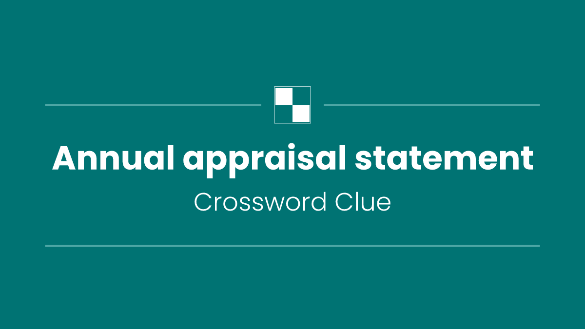 Annual appraisal statement