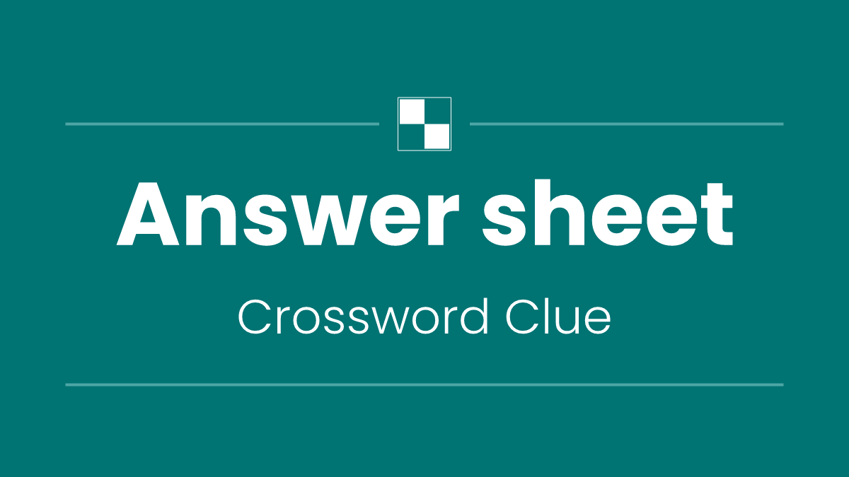 Answer sheet