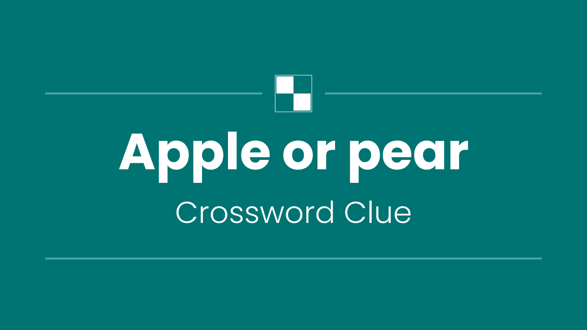 Apple or pear