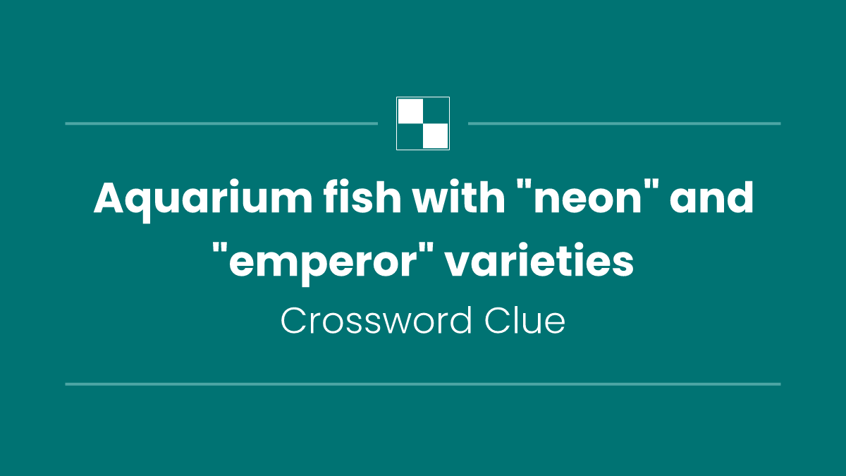 Aquarium fish with "neon" and "emperor" varieties