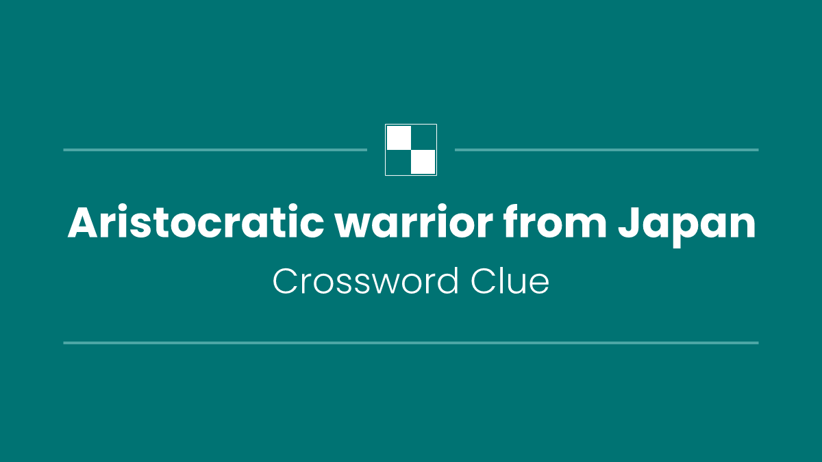 Aristocratic warrior from Japan