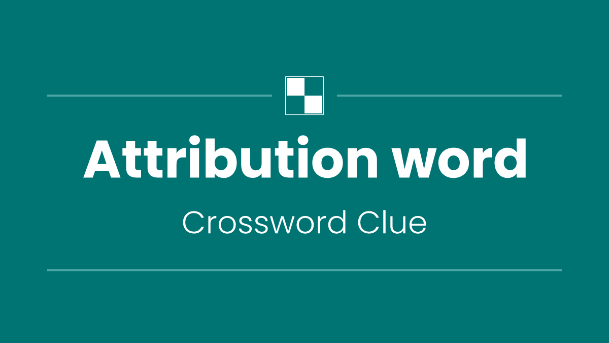 Attribution word