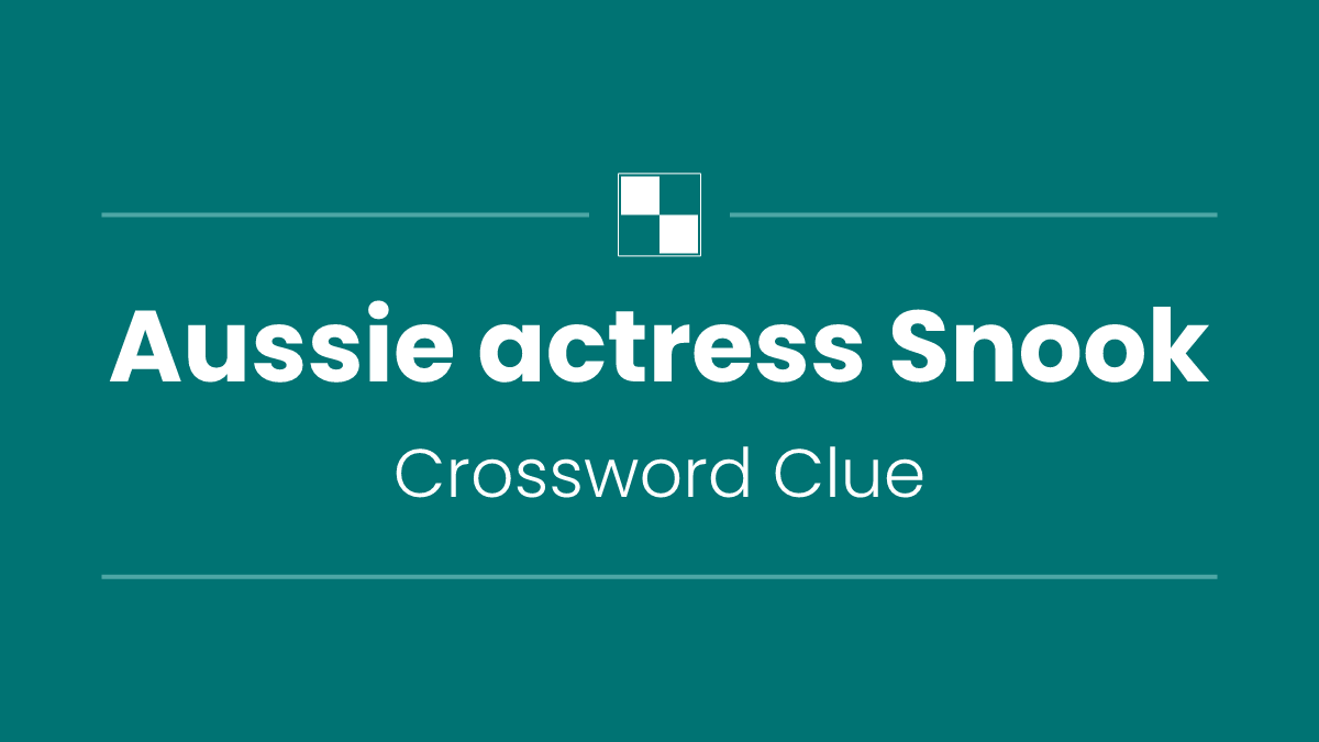 Aussie actress Snook