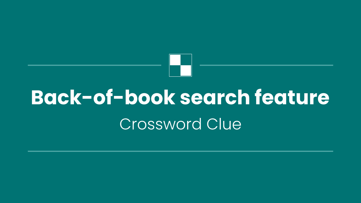 Back-of-book search feature