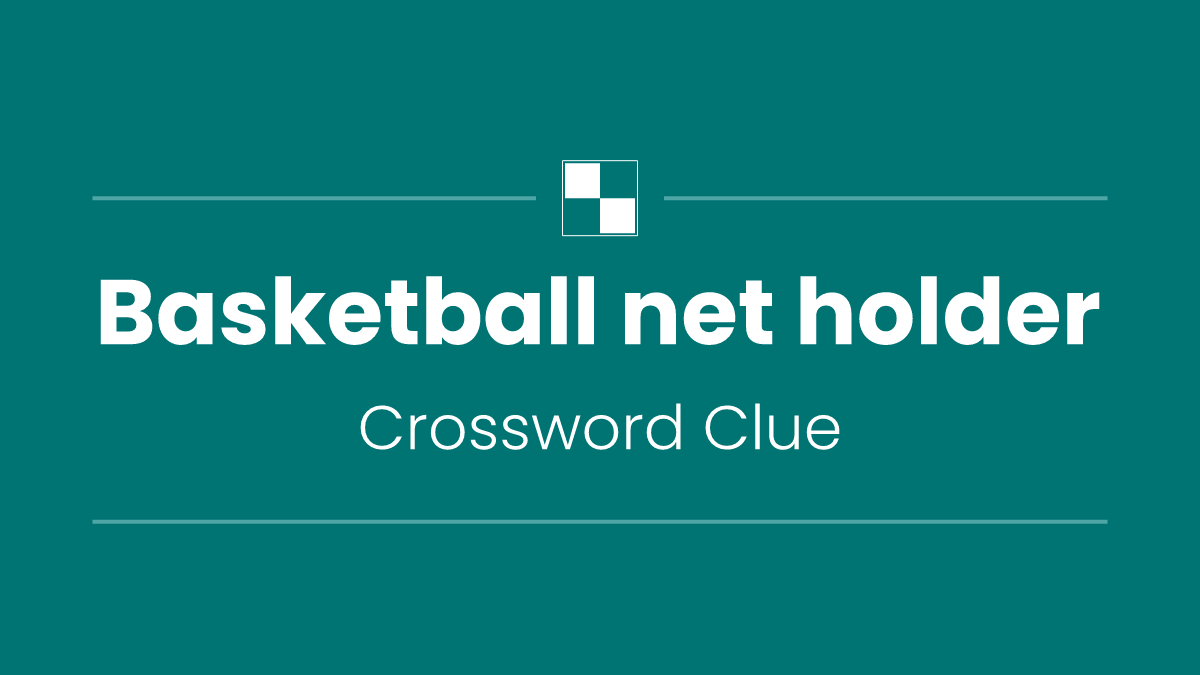Basketball net holder