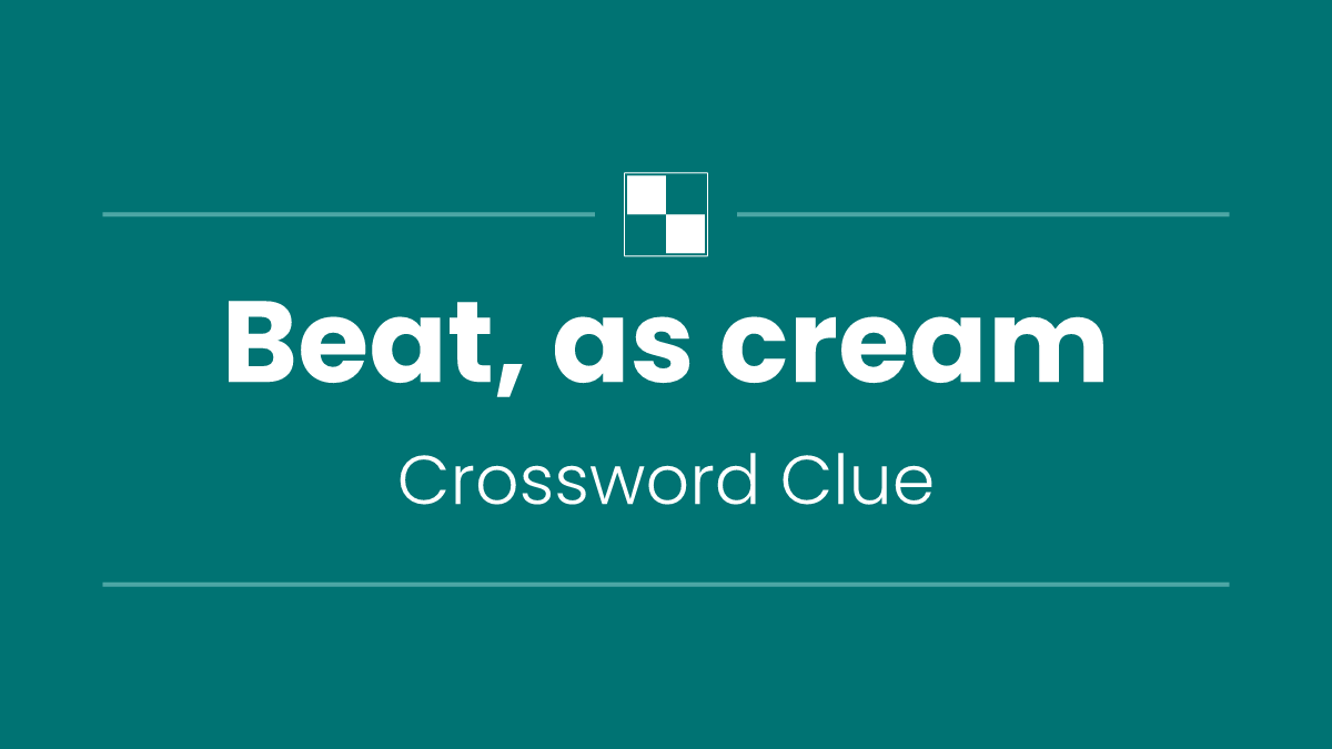 Beat, as cream