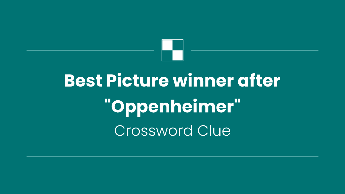 Best Picture winner after "Oppenheimer"