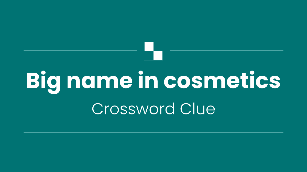 Big name in cosmetics