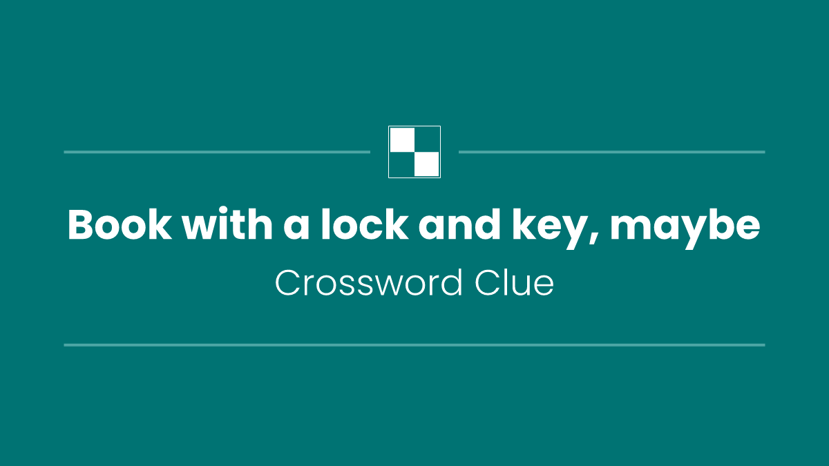 Book with a lock and key, maybe