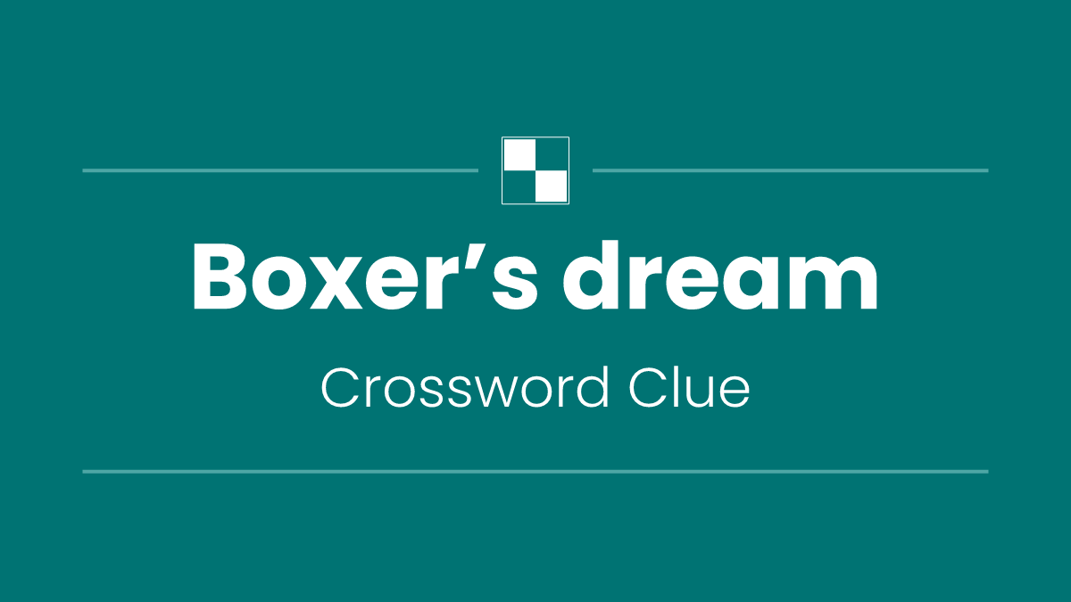 Boxer’s dream