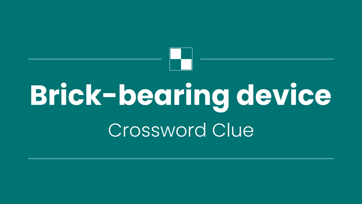 Brick-bearing device
