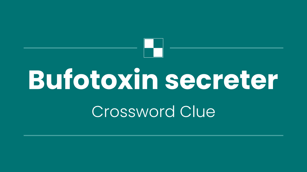 Bufotoxin secreter