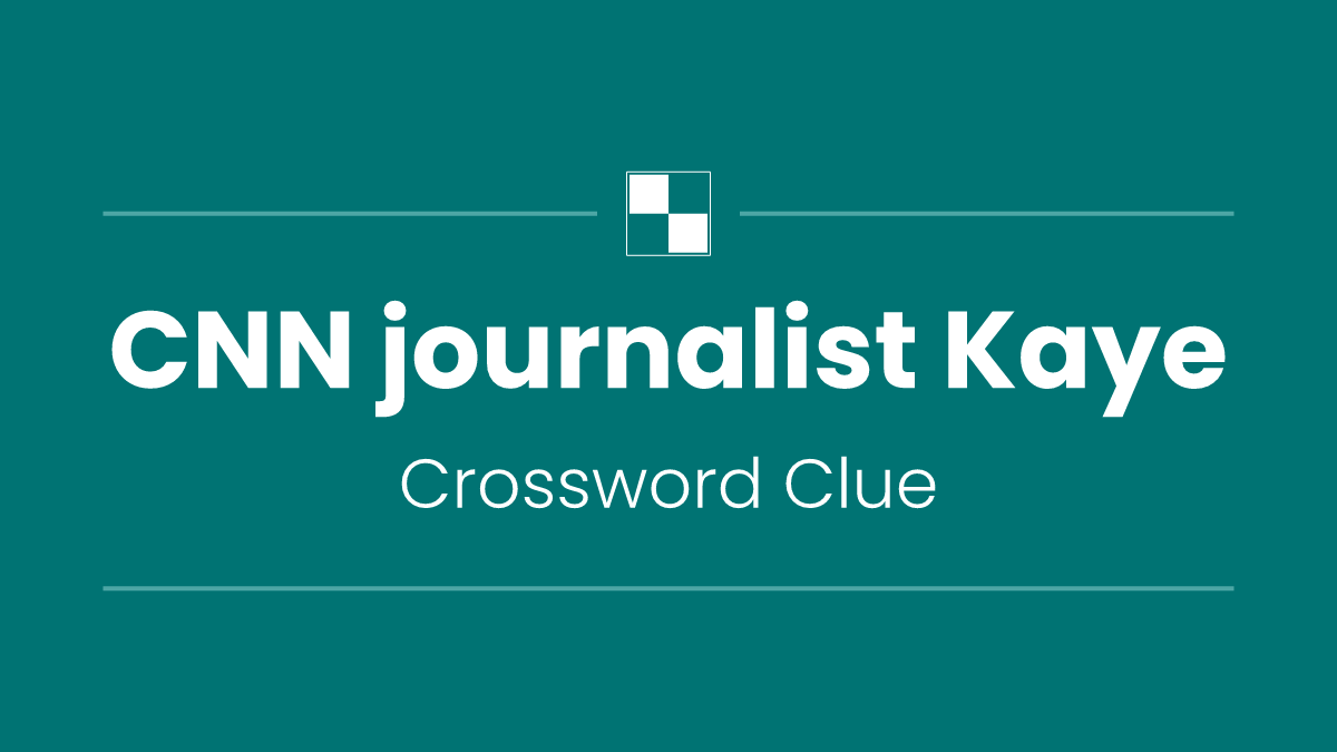 CNN journalist Kaye